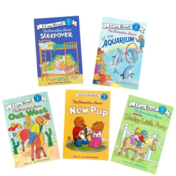 I Can Read! Other - Five Level-1 Beginner Reading Books - The Berenstain Bears NWT